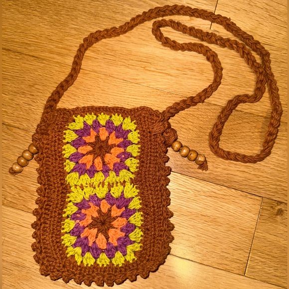 Urban Outfitters Granny Crochet Shoulder Bag NEW - Picture 5 of 9